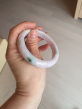 Load image into Gallery viewer, 57.5mm Certified Type A 100% Natural sunny green/white/purple Jadeite Jade bangle BL5-0369