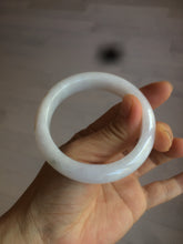 Load image into Gallery viewer, 52.9mm 100% natural Type A light purple/white jadeite jade bangle K109-8010