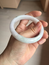 Load image into Gallery viewer, 56.3mm certified 100% natural type A icy watery green/purple jadeite jade bangle AR114-3556
