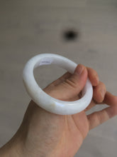 Load image into Gallery viewer, 52.9mm 100% natural Type A light purple/white jadeite jade bangle K109-8010