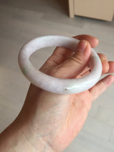 Load image into Gallery viewer, 60mm Certified Type A 100% Natural sunny green/white/purple Jadeite Jade bangle BL4-0367