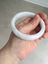 Load image into Gallery viewer, 56.3mm certified 100% natural type A icy watery green/purple jadeite jade bangle AR114-3556