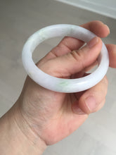Load image into Gallery viewer, 56.3mm certified 100% natural type A icy watery green/purple jadeite jade bangle AR114-3556