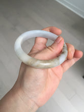 Load image into Gallery viewer, 57.2mm Certified Type A 100% Natural icy watery white purple black brown Jadeite Jade bangle H154-7049