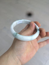 Load image into Gallery viewer, 59.5mm Certified 100% natural type A green white/light purple jadeite jade bangle AT86-9566