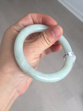 Load image into Gallery viewer, 54.9mm certified natural 100% natural Type A light green round cut jadeite jade bangle BP18-4995