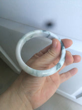 Load image into Gallery viewer, 59.5mm Certified 100% natural type A green white/light purple jadeite jade bangle AT86-9566