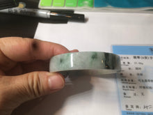 Load image into Gallery viewer, 51.7mm Certified type A 100% Natural sunny green/purple square Jadeite Jade  bangle AZ56-7274