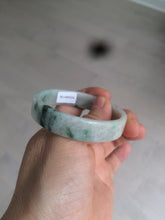 Load image into Gallery viewer, 51.7mm Certified type A 100% Natural sunny green/purple square Jadeite Jade  bangle AZ56-7274