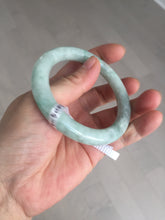 Load image into Gallery viewer, 53.3mm certified natural 100% natural Type A light green round cut jadeite jade bangle BP19-5001
