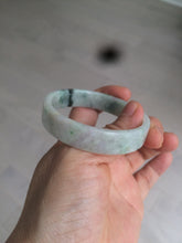 Load image into Gallery viewer, 51.7mm Certified type A 100% Natural sunny green/purple square Jadeite Jade  bangle AZ56-7274