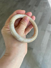 Load image into Gallery viewer, 54.7mm 100% natural beige yellow pink round cut Coral Jade (珊瑚玉) bangle SY36