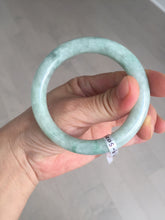 Load image into Gallery viewer, 53.3mm certified natural 100% natural Type A light green round cut jadeite jade bangle BP19-5001