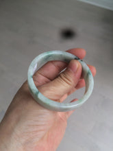 Load image into Gallery viewer, 51.7mm Certified type A 100% Natural sunny green/purple square Jadeite Jade  bangle AZ56-7274