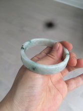 Load image into Gallery viewer, 51.7mm Certified type A 100% Natural sunny green/purple square Jadeite Jade  bangle AZ56-7274