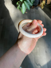 Load image into Gallery viewer, 55mm 100% natural beige yellow pink round cut Coral Jade (珊瑚玉) bangle SY37