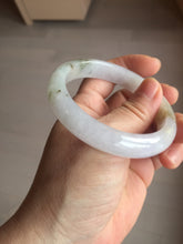 Load image into Gallery viewer, 55mm certified 100% natural type A white/green/black/purple jadeite jade bangle AU42-8152