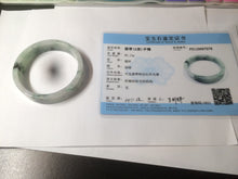 Load image into Gallery viewer, 51.7mm Certified type A 100% Natural sunny green/purple square Jadeite Jade  bangle AZ59-7279