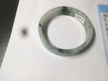 Load image into Gallery viewer, 51.7mm Certified type A 100% Natural sunny green/purple square Jadeite Jade  bangle AZ59-7279