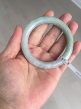 Load image into Gallery viewer, 54.8mm certified natural 100% natural Type A light green round cut jadeite jade bangle BP2-4990