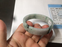 Load image into Gallery viewer, 51.7mm Certified type A 100% Natural sunny green/purple square Jadeite Jade  bangle AZ59-7279