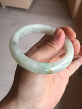 Load image into Gallery viewer, 54.7mm Certified 100% natural Type A fresh sunny green white jadeite jade bangle BN3-6337