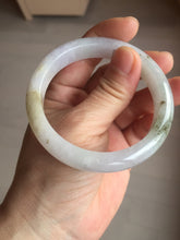 Load image into Gallery viewer, 55mm certified 100% natural type A white/green/black/purple jadeite jade bangle AU42-8152