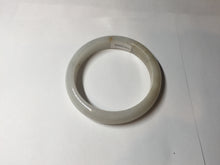 Load image into Gallery viewer, 52.7mm certified Type A 100% Natural white beige with yellow flying flowers Jadeite Jade bangle D158-3963
