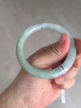 Load image into Gallery viewer, 54.8mm certified natural 100% natural Type A light green round cut jadeite jade bangle BP2-4990