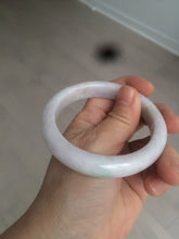 Load image into Gallery viewer, 57.5mm Certified Type A 100% Natural sunny green white purple jadeite Jade bangle BK79-0368