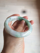 Load image into Gallery viewer, 57.7mm certificated Type A 100% Natural sunny green/white/purple Jadeite Jade bangle AY49-4128