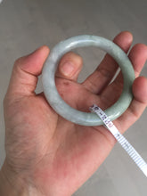 Load image into Gallery viewer, 54.8mm certified natural 100% natural Type A light green round cut jadeite jade bangle BP2-4990