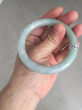 Load image into Gallery viewer, 54.8mm certified natural 100% natural Type A light green round cut jadeite jade bangle BP2-4990