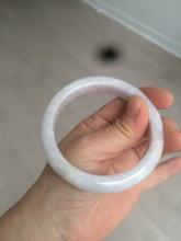 Load image into Gallery viewer, 57.5mm Certified Type A 100% Natural sunny green white purple jadeite Jade bangle BK79-0368