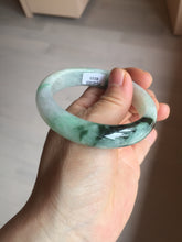 Load image into Gallery viewer, 53.9mm 100% natural Type A sunny green white purple jadeite jade bangle BN4-8233