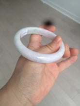 Load image into Gallery viewer, 57.5mm Certified Type A 100% Natural sunny green white purple jadeite Jade bangle BK79-0368