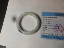 Load image into Gallery viewer, 57mm certified Type A 100% Natural green/red/white jadeite jade bangle BF38-1465