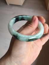 Load image into Gallery viewer, 53.9mm 100% natural Type A sunny green white purple jadeite jade bangle BN4-8233