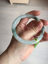 Load image into Gallery viewer, Sold! please don't order. THanks. 57mm certified type A 100% Natural green/brown/purple slim round cut jadeite jade bangle GL38-6-9010