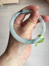 Load image into Gallery viewer, Sold! please don't order. THanks. 57mm certified type A 100% Natural green/brown/purple slim round cut jadeite jade bangle GL38-6-9010