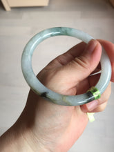 Load image into Gallery viewer, Sold! please don't order. THanks. 57mm certified type A 100% Natural green/brown/purple slim round cut jadeite jade bangle GL38-6-9010
