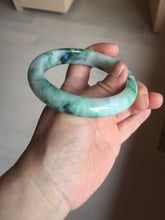 Load image into Gallery viewer, 57.7mm certified Type A 100% Natural sunny green white purple Jadeite Jade bangle BQ44-4138