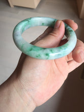 Load image into Gallery viewer, 57.7mm certified Type A 100% Natural sunny green white purple Jadeite Jade bangle BQ44-4138