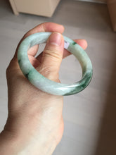 Load image into Gallery viewer, 57mm 100% natural Type A sunny green white purple jadeite jade bangle BN5-8234