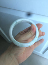 Load image into Gallery viewer, 59.7mm Certified 100% natural type A green white/light purple jadeite jade bangle AT84-9537
