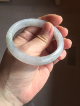 Load image into Gallery viewer, 53.5mm 100% natural certified icy watery light green/white/light purple jadeite jade bangle AU40-8149