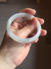 Load image into Gallery viewer, 53.5mm 100% natural certified icy watery light green/white/light purple jadeite jade bangle AU40-8149
