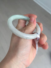 Load image into Gallery viewer, 54.8mm certified natural 100% natural Type A light green round cut jadeite jade bangle BP2-4990