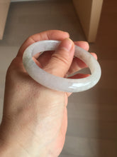 Load image into Gallery viewer, 53.5mm 100% natural certified icy watery light green/white/light purple jadeite jade bangle AU40-8149