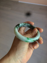 Load image into Gallery viewer, 56.3mm certified 100% natural Type A dark green/sunny green  jadeite jade bangle K106-2835